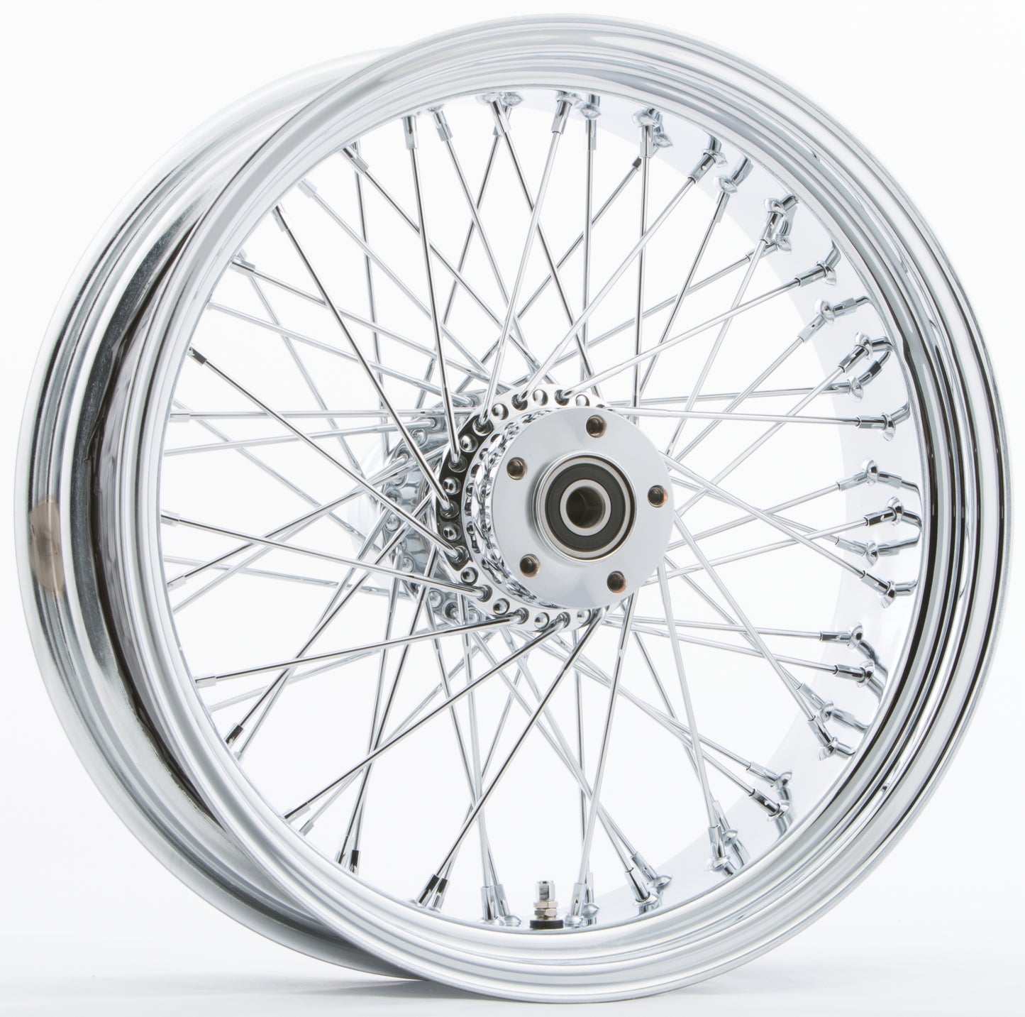 Harddrive Rr 60-Spk Chrome 16X5.5 Wide-Hub 25M Abs 00 Ltr