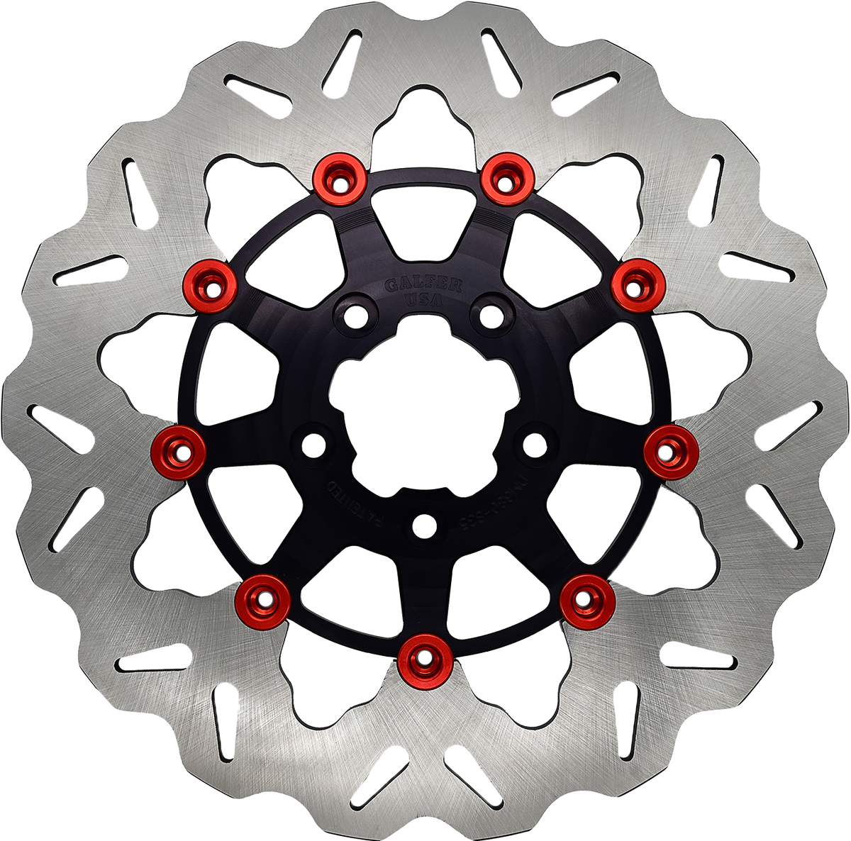 Galfer ROTOR 11.5" FLOATING WAVE FR BLACK/RED BUTTONS