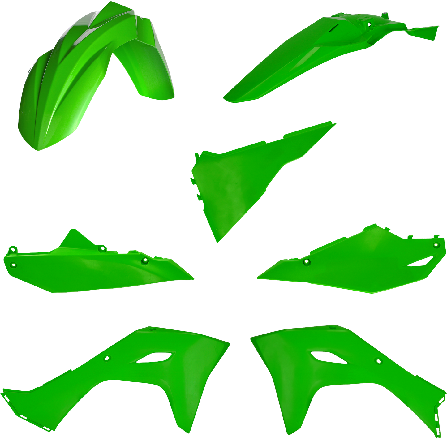 Acerbis Plastic Kit Kaw Original `24 Green