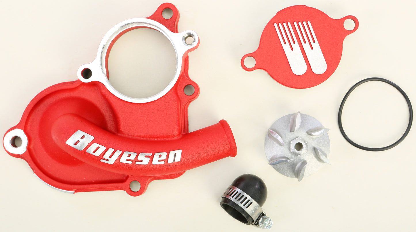 Boyesen Waterpump Cover & Impeller Kit Red • #59-8628R
