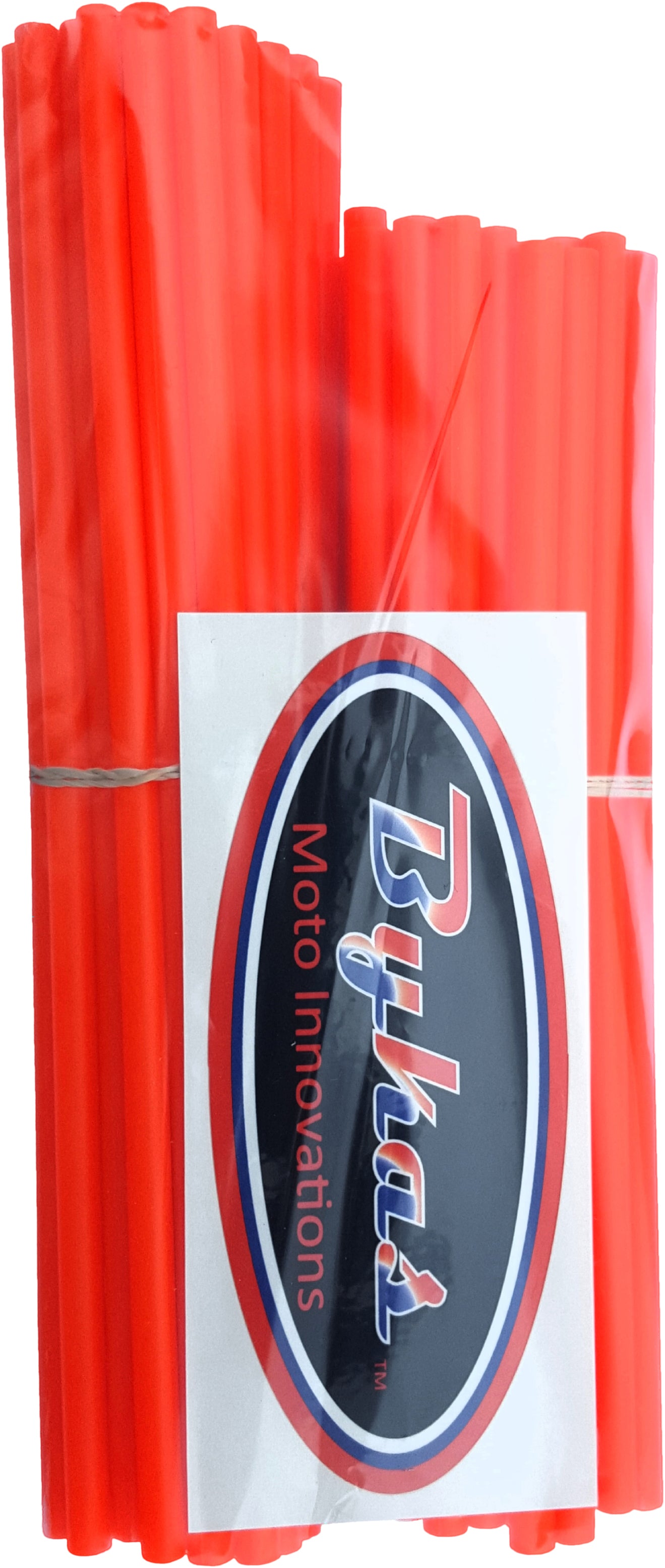 Bykas Spoke Wraps Neon Orange 72/Pk 21"/19"