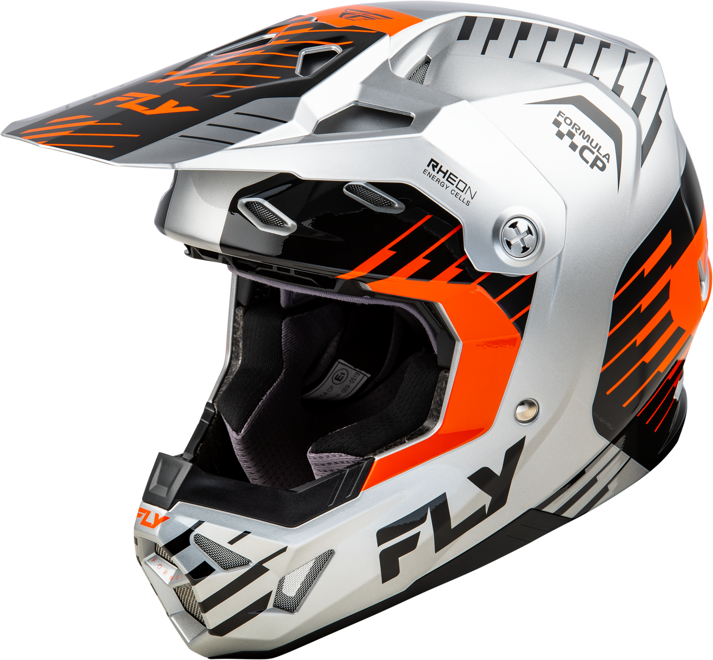 Fly Racing Formula Cp Slice Helmet Grey/Orange/Black Xl