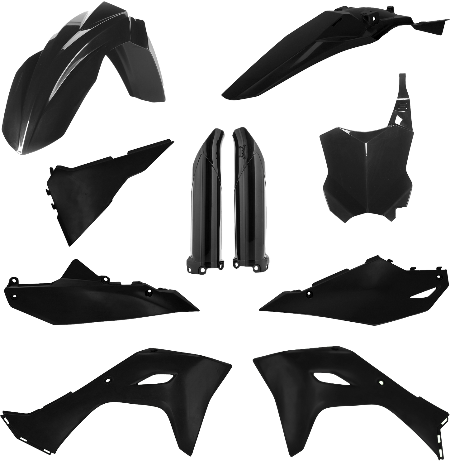 Acerbis Full Plastic Kit Kaw Black • #29835-70001