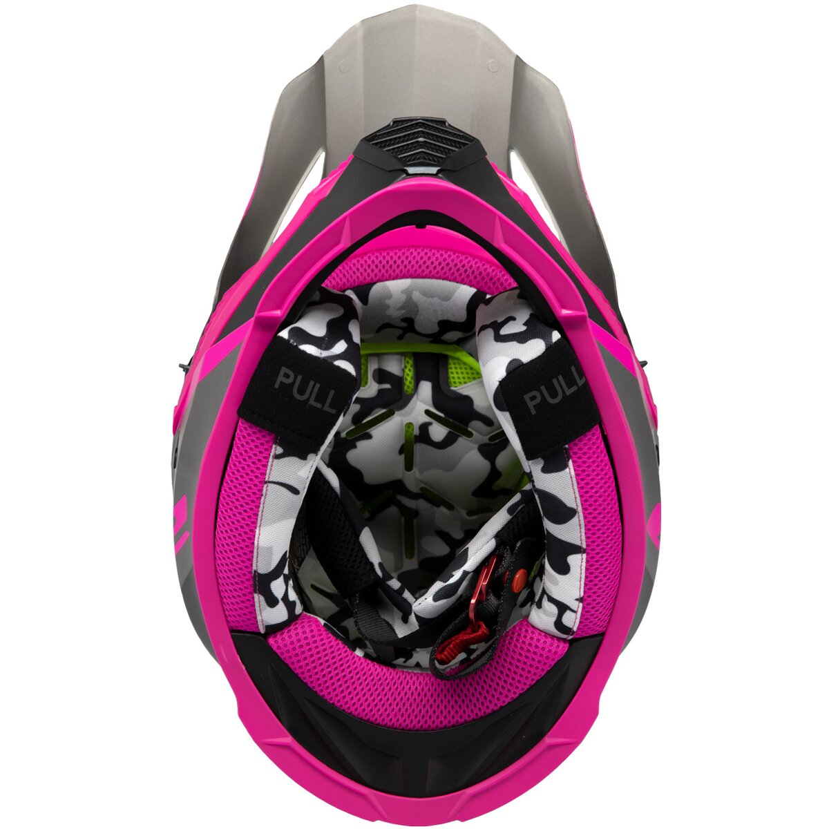 LS2 GATE LAUNCH MX HELMET - GRAY/SILVER/PINK - MOTOCROSS/OFFROAD LARGE