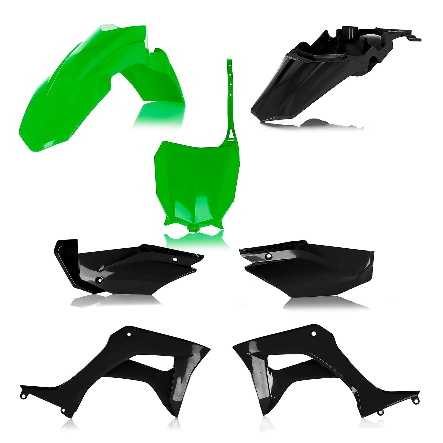 Acerbis Full Plastic Kit Hon Green/Black