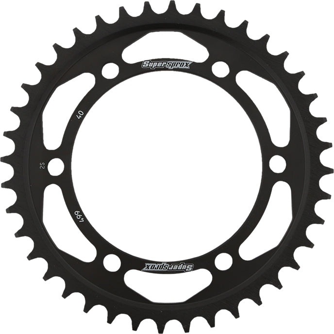 Supersprox Rear Sprocket Steel 40T-530 Blk Kaw/Suz