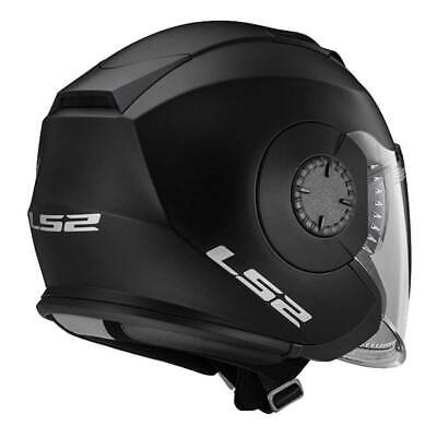 LS2 Helmets Open Face Verso Motorcycle Helmet - Solid Matte Black 570-1013 MEDIUM