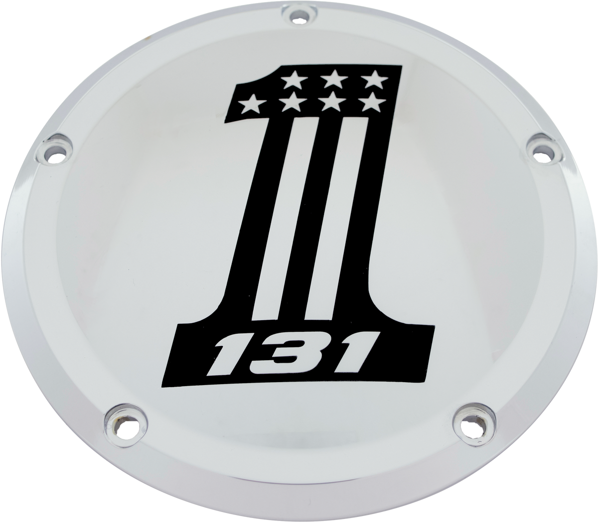 Custom Engraving 6 M8 Softail Derby Cover 131 Chrome