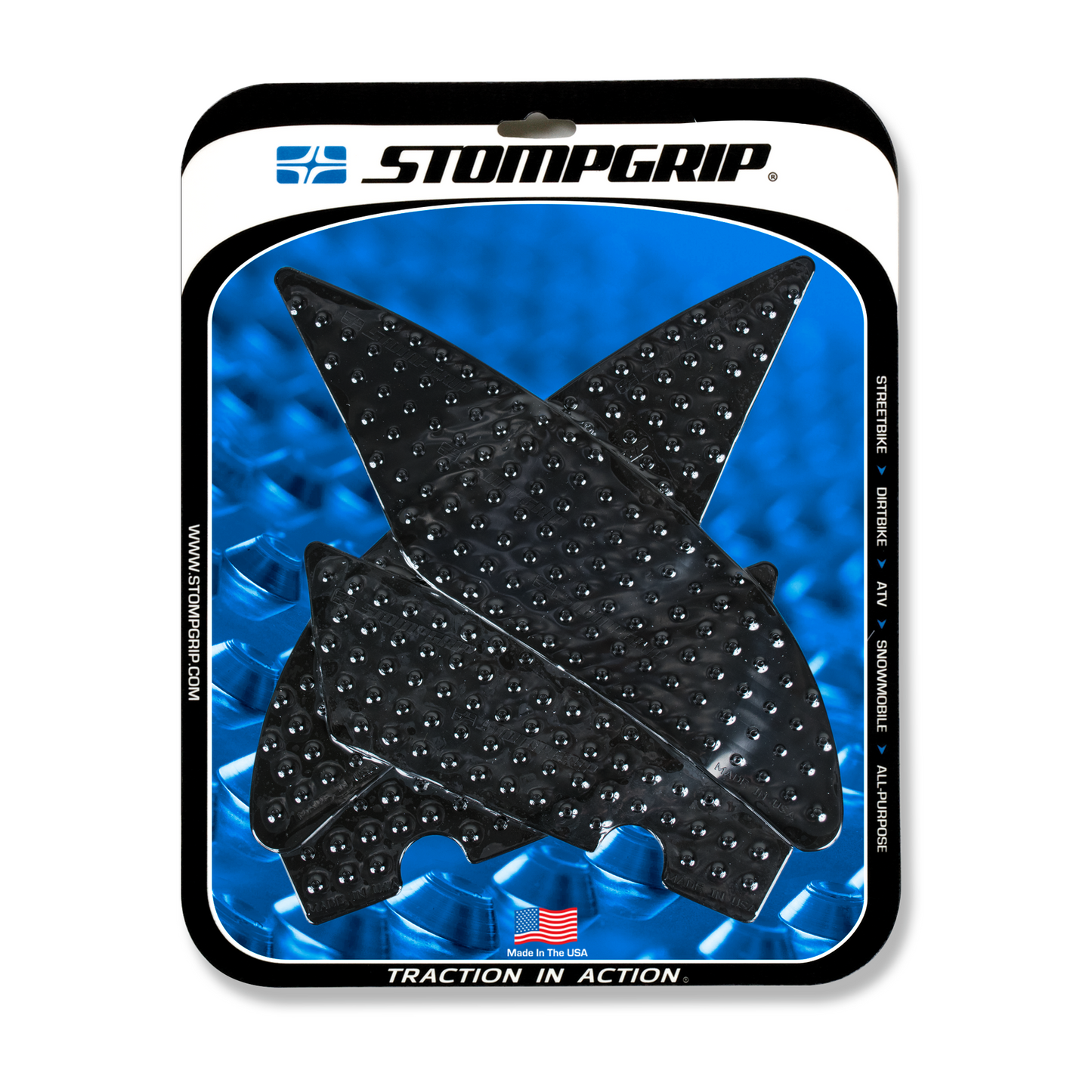 Stompgrip Tank Pad Kit Volcano Black • #655-1017B