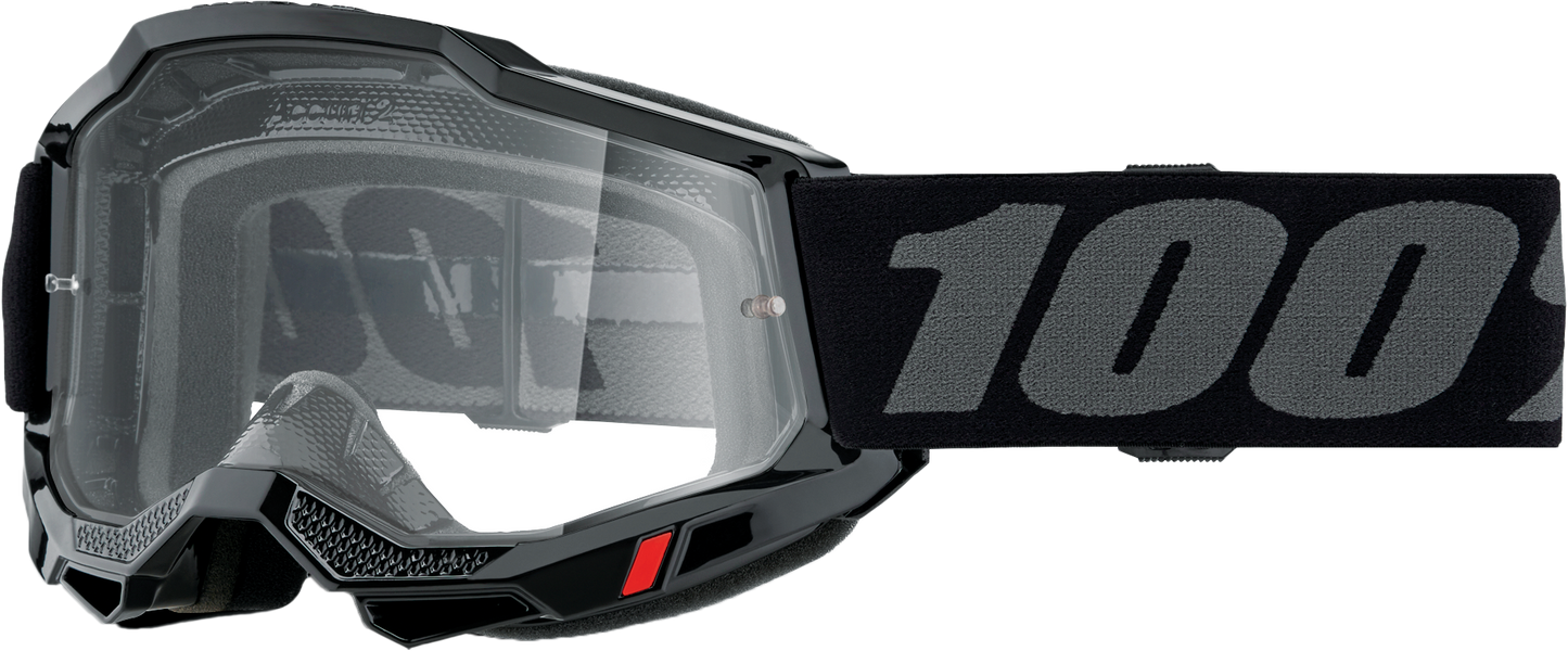 100-Percent Accuri 2 Goggle Black Clear Lens