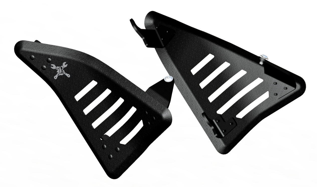 Burly Brand Slash Cut Side Cover Set