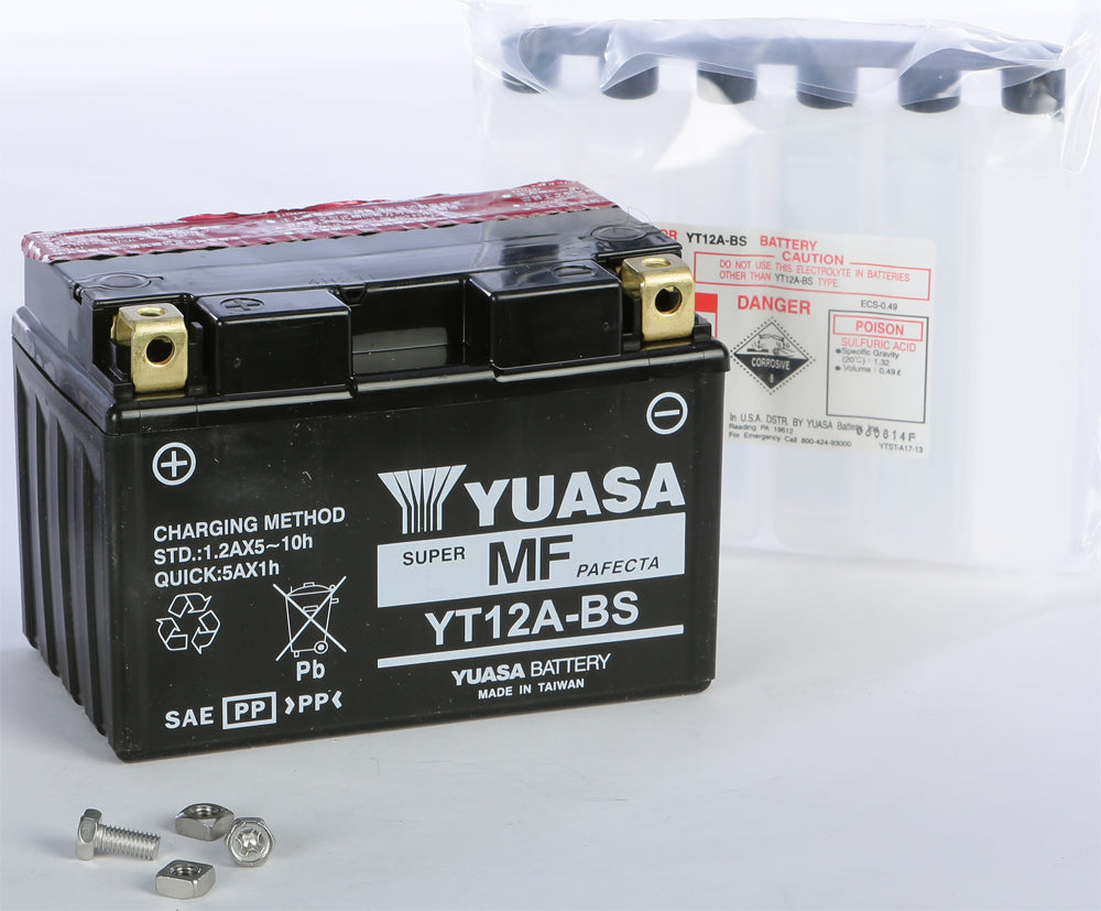 Yuasa Battery Yt12A-Bs Maintenance Free