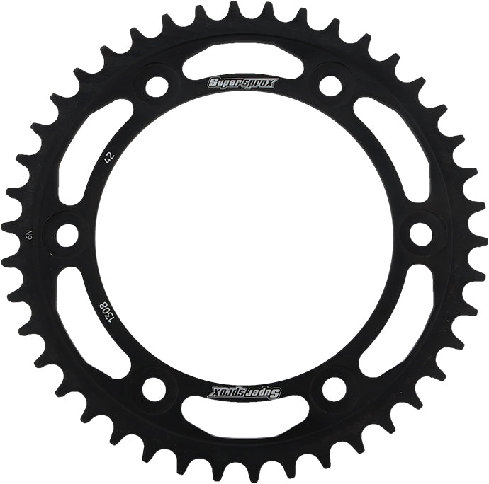 Supersprox Rear Sprocket Steel 42T-520 Blk Hon