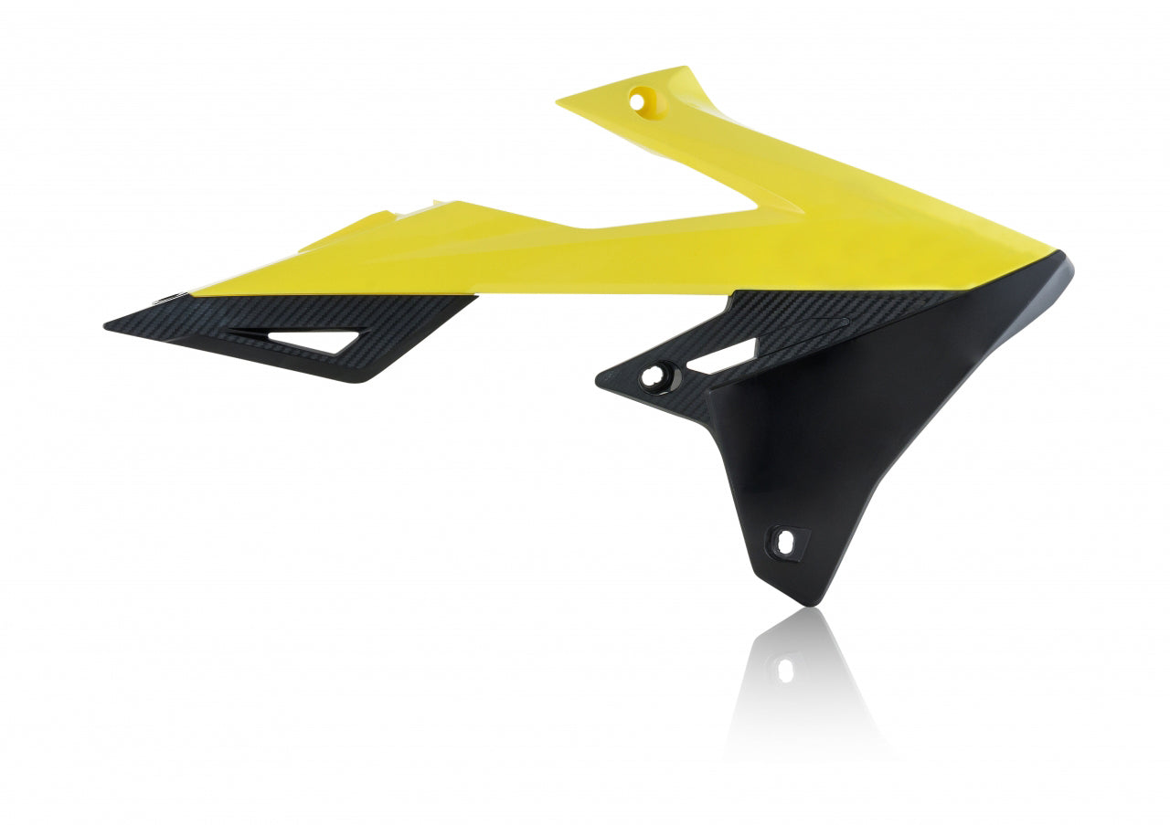 Acerbis Radiator Shrouds Yellow/Black • #26864-91017