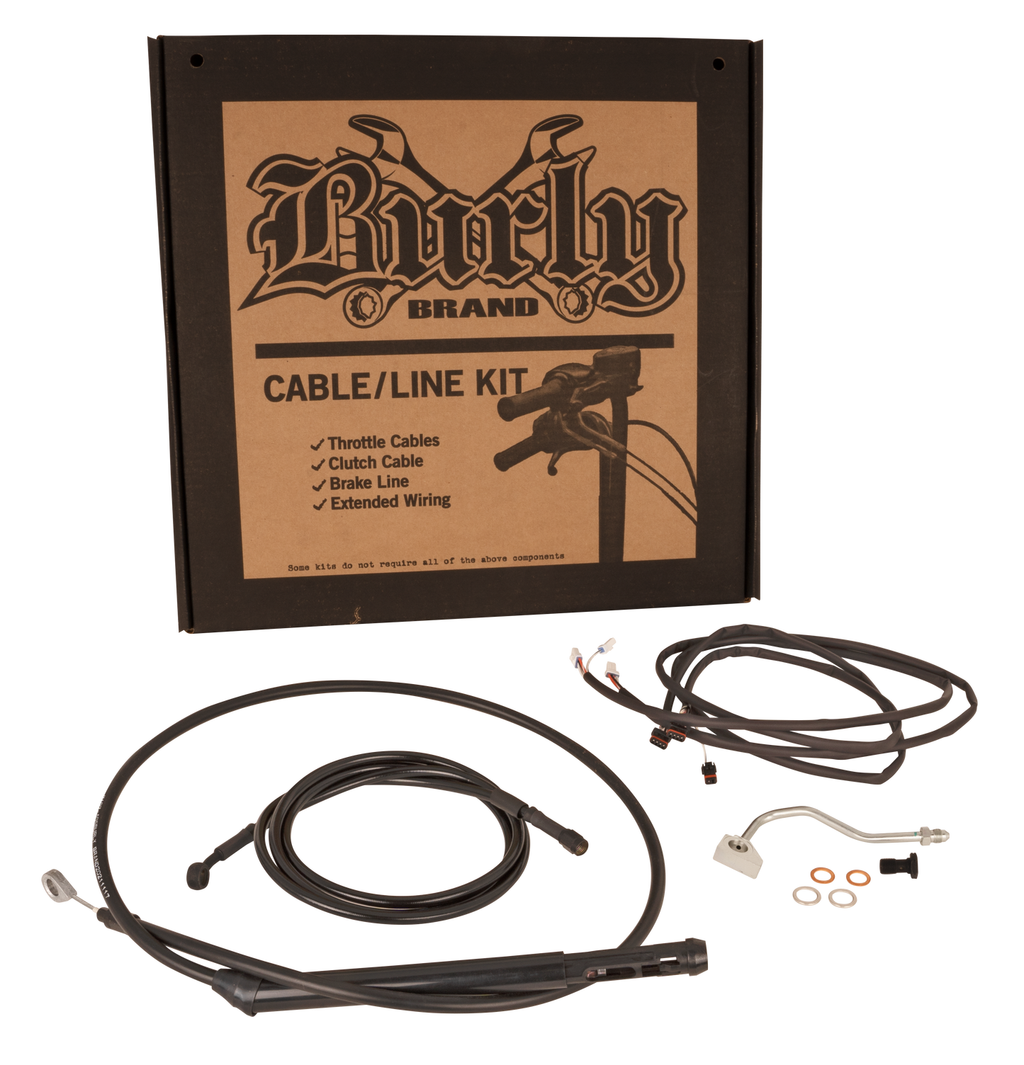 Burly Brand Cntrl Kit 13" Bagger Blk `21-22 Flht/Cu/K/Kl Flhx/S W/