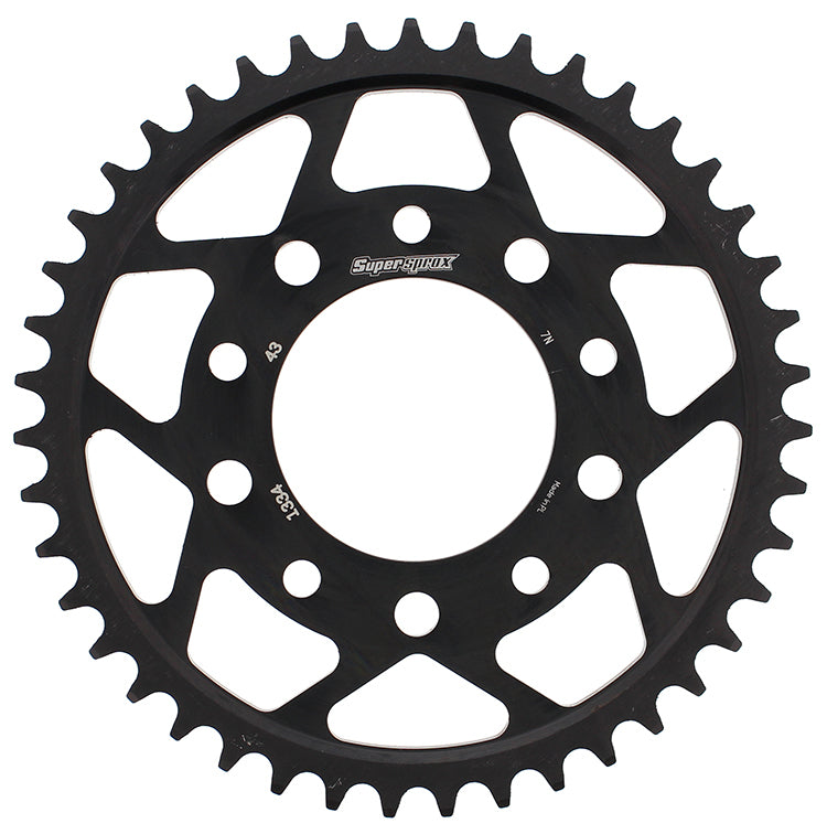 Supersprox Rear Sprocket Steel 43T-530 Blk Hon/Tri