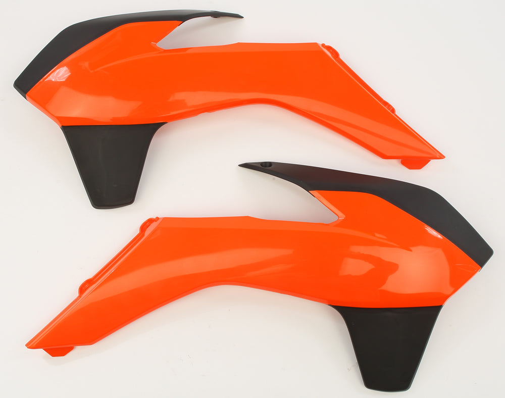 Acerbis Radiator Shroud Orange/Black • #23142-55225