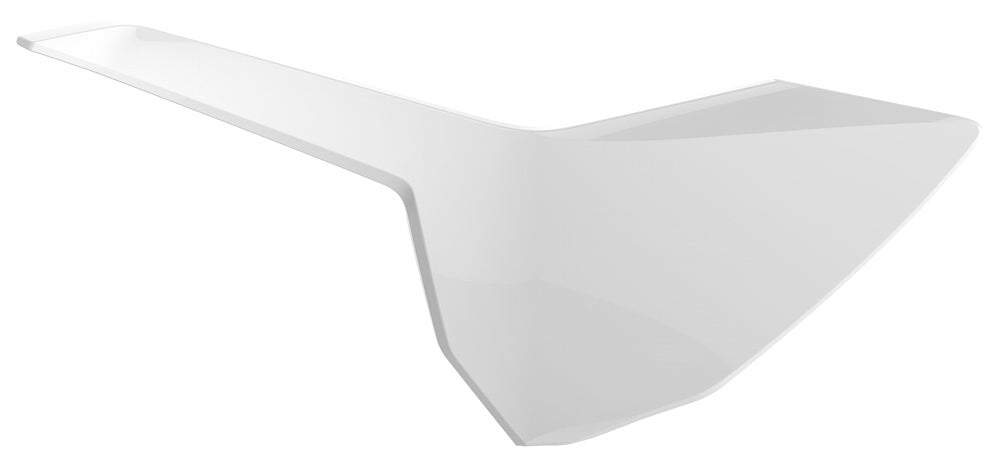 Polisport Side Number Plate White • #64-69037