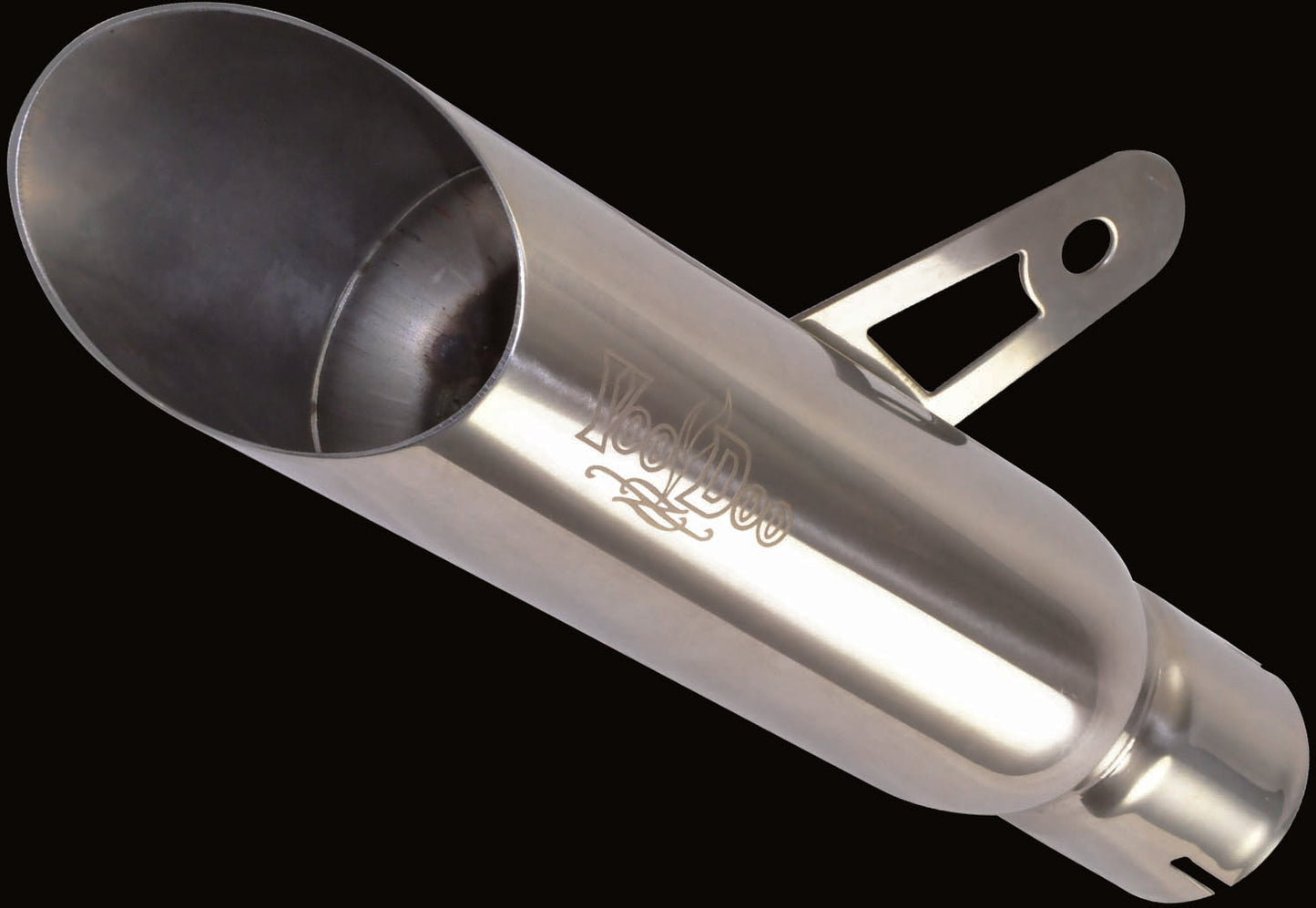 Voodoo Shorty Exhaust Single Muffler Polished
