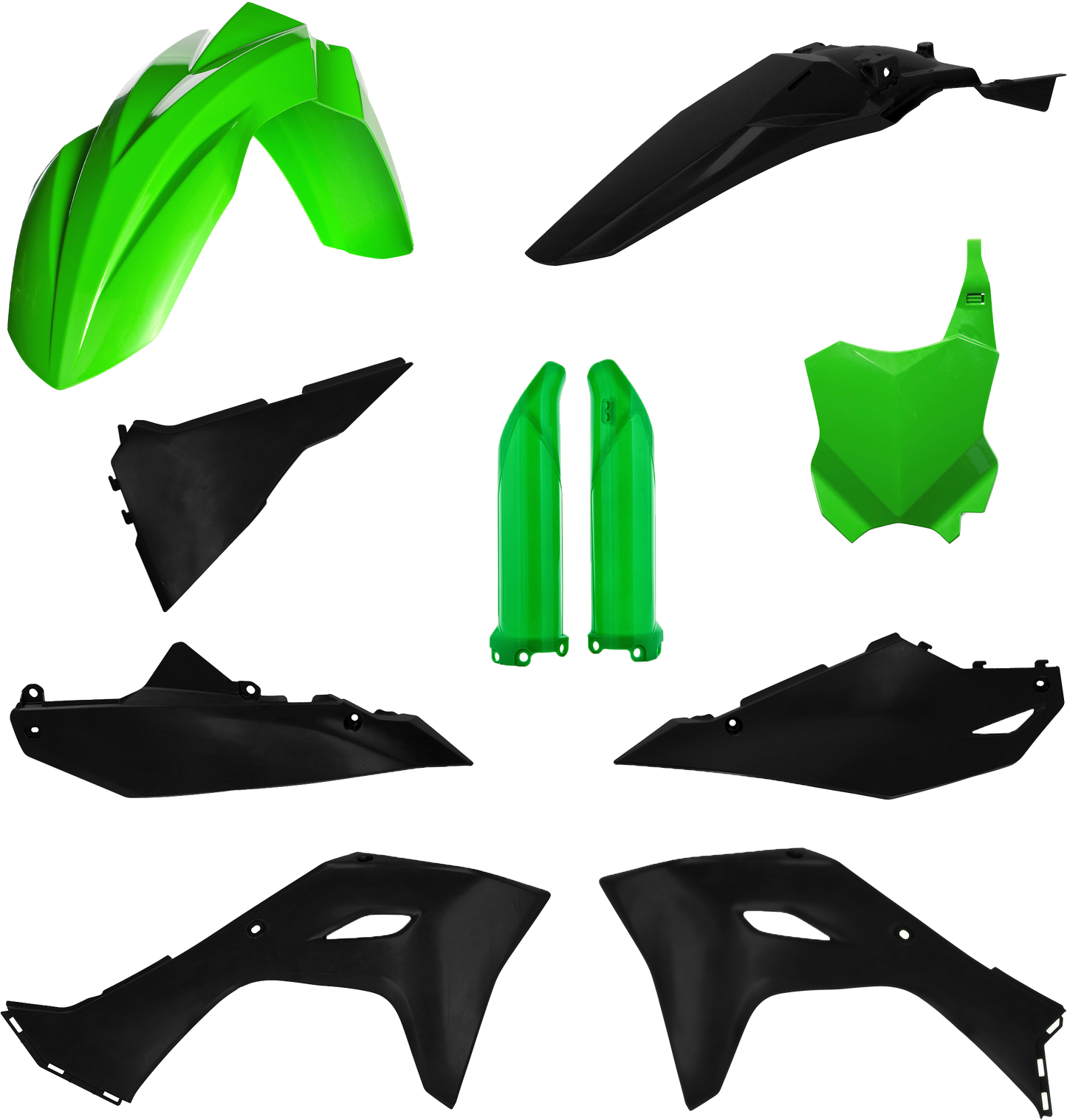 Acerbis Full Plastic Kit Kaw Green/Black • #29835-71089