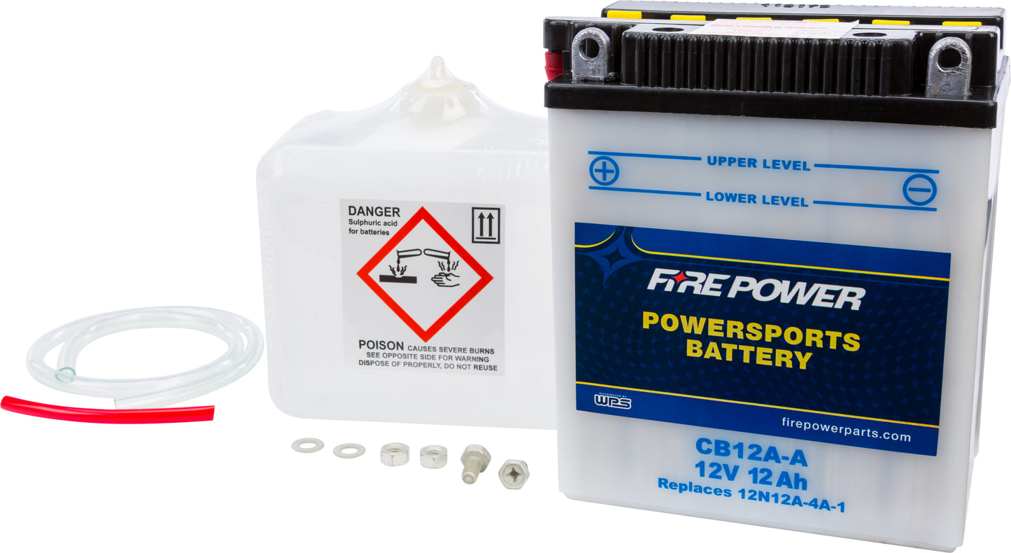 Fire Power Battery W/Acid Cb12A-A 12V Heavy Duty