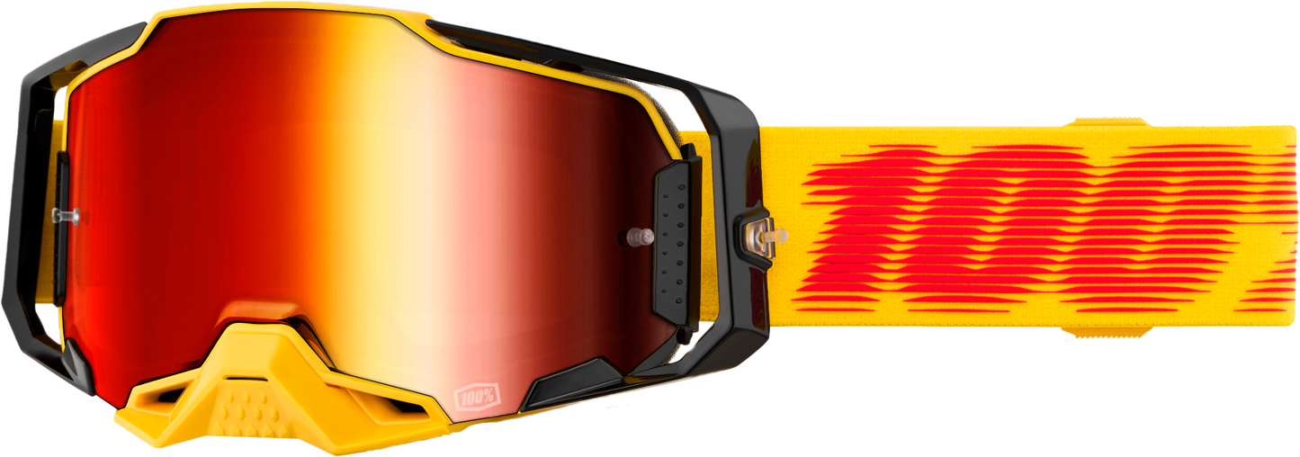 100-Percent Armega Goggle Tetsu Mirror Red Lens
