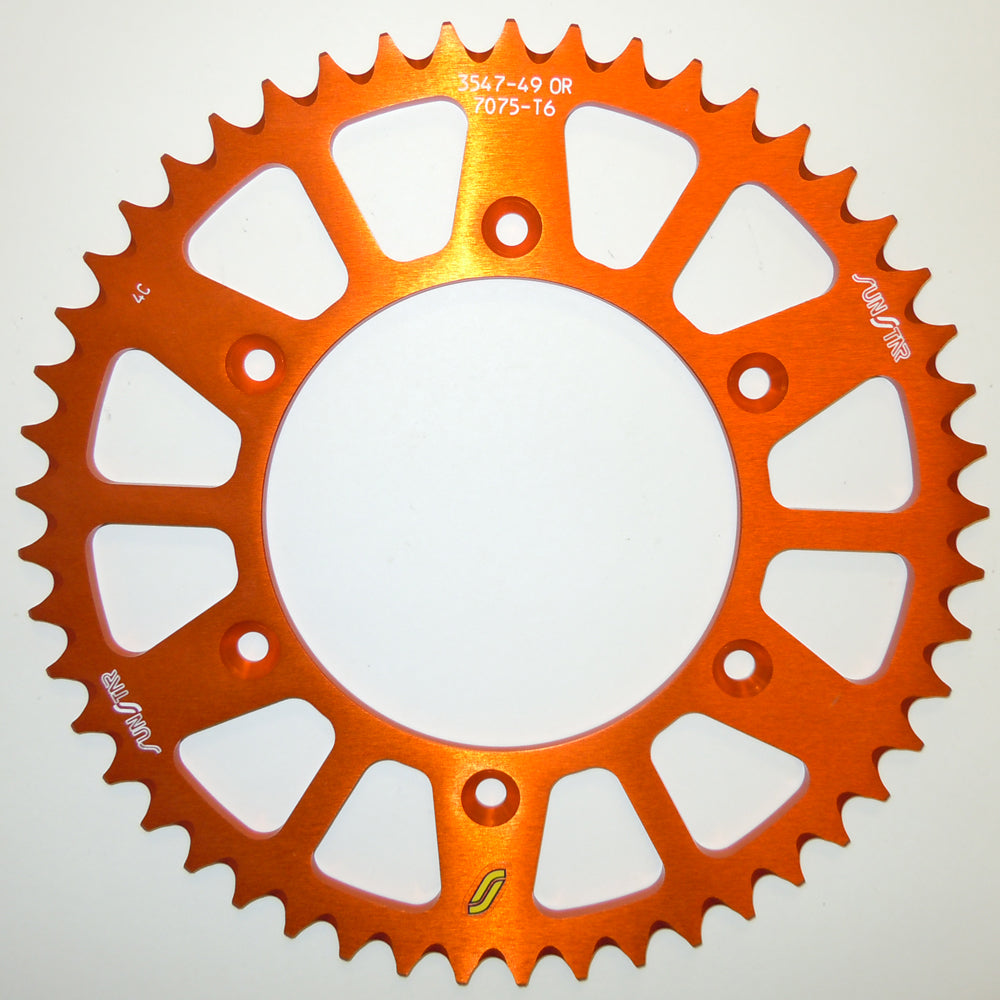 Sunstar Rear Sprocket Aluminum 53T-520 Org Hus/Husq/Ktm