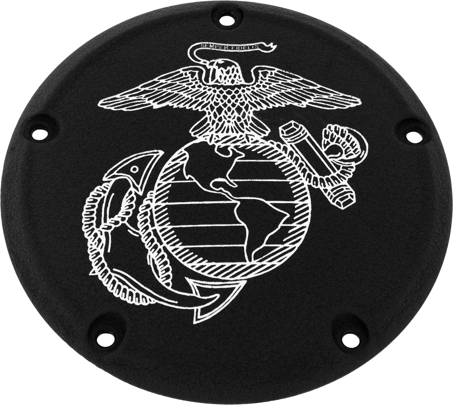 Custom Engraving 7 Tc Derby Cover Marine Ega Black