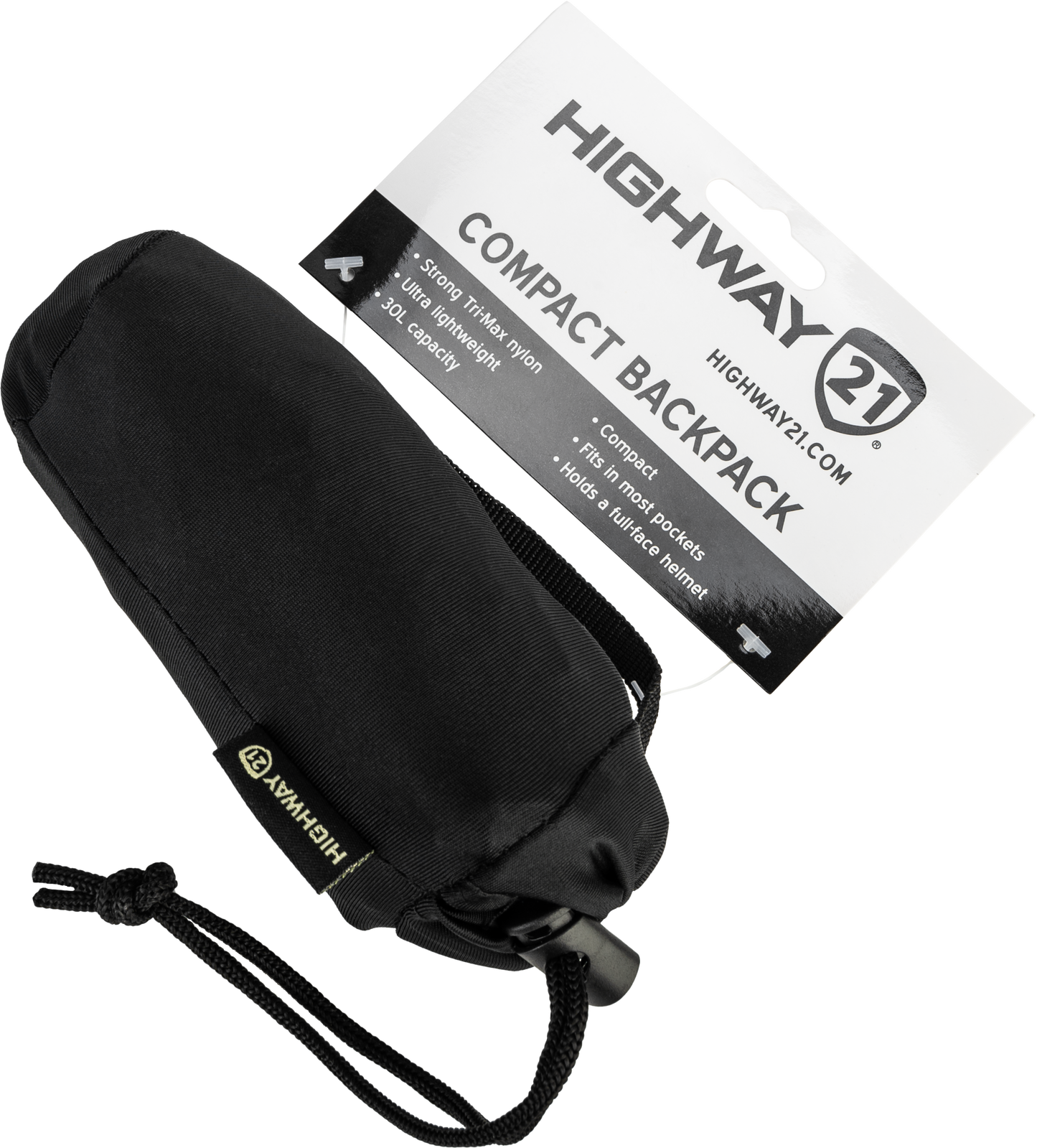 Highway 21 HIGHWAY 21 COMPACT BACKPACK BLACK