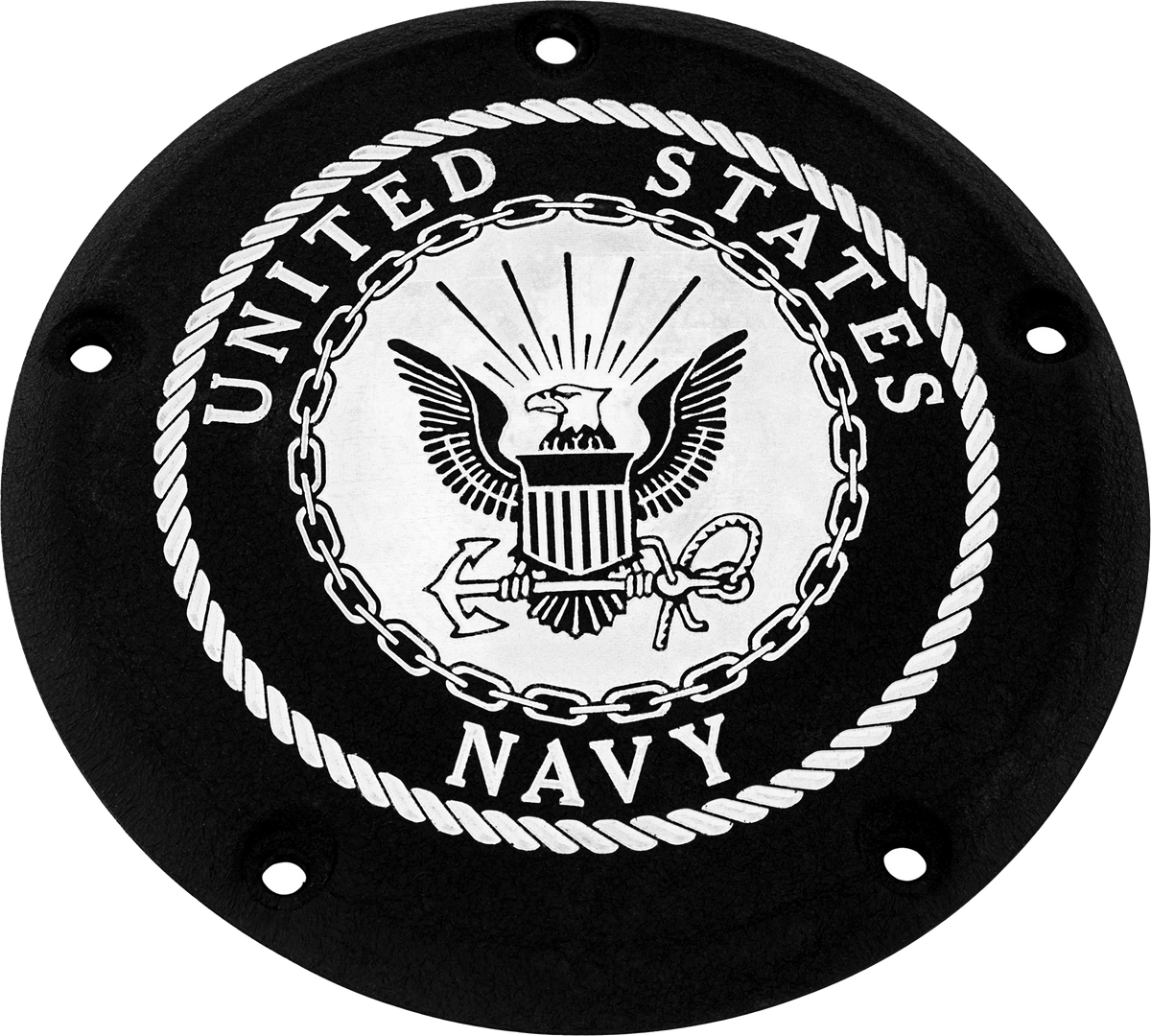 Custom Engraving 7 M8 Flt/Flh Derby Cover Navy Black