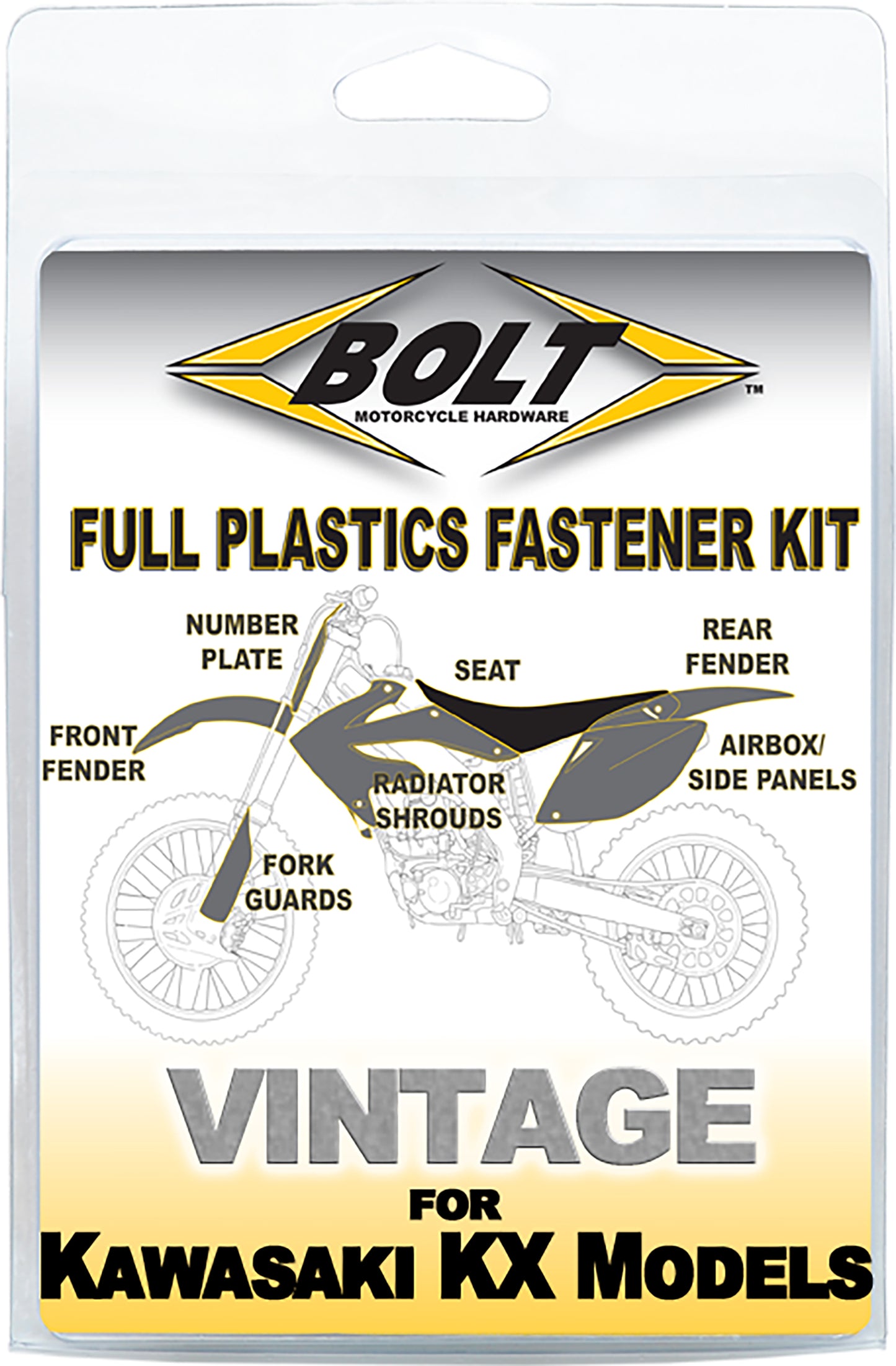Bolt Full Plastic Fastener Kaw • #020-00609