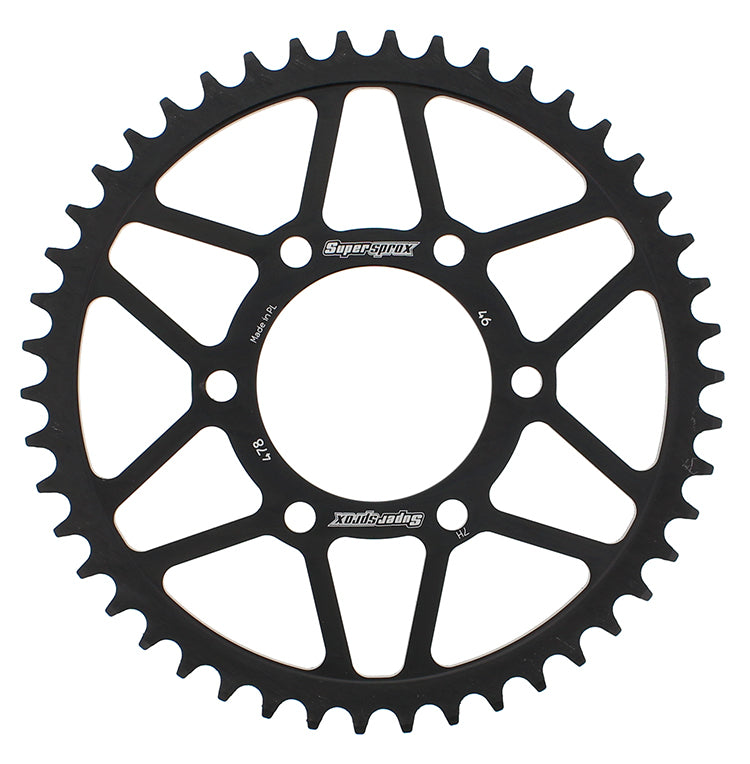 Supersprox Rear Sprocket Steel 46T-520 Blk Kaw