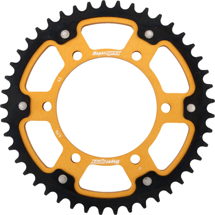 Supersprox Rear Stealth Sprocket Alu/Stl 45T-530 Gld Yam
