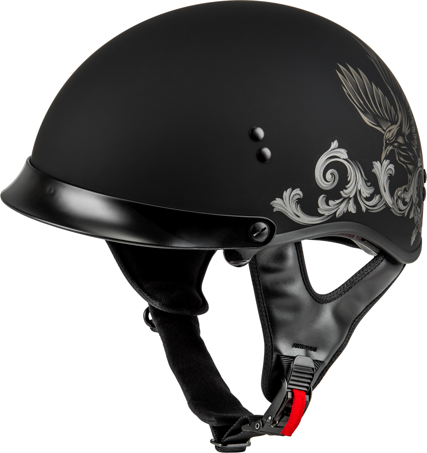 Gmax Hh-65 Corvus Helmet W/ Peak Matte Black/Tan Xs