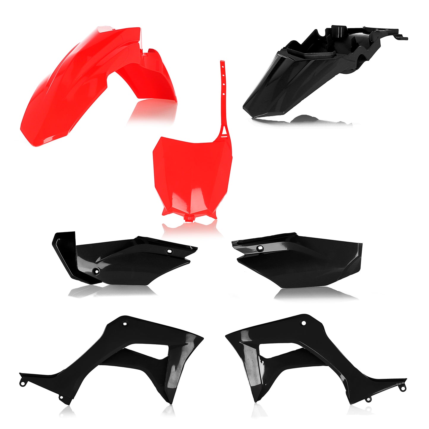 Acerbis Full Plastic Kit Hon Red/Black
