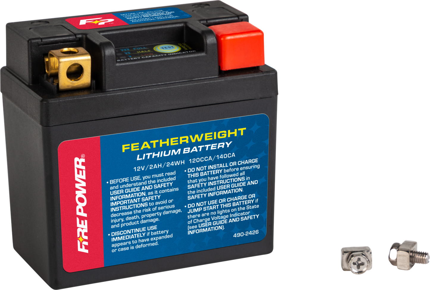 Fire Power Featherweight Lithium Battery 120 Cca 12V/24Wh • #490-2426