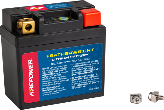 Fire Power Featherweight Lithium Battery 120 Cca 12V/24Wh • #490-2426