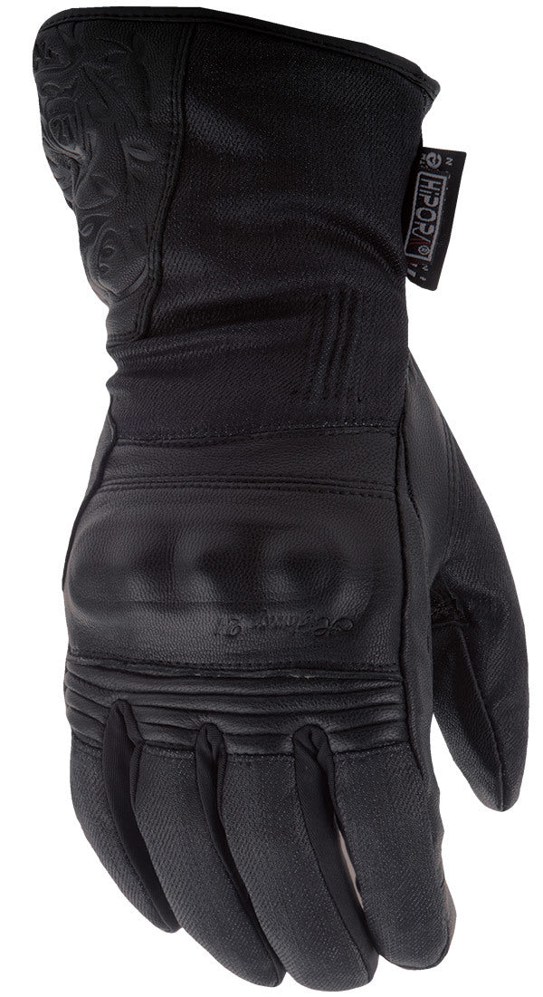 Highway 21 Women's Black Rose Gloves