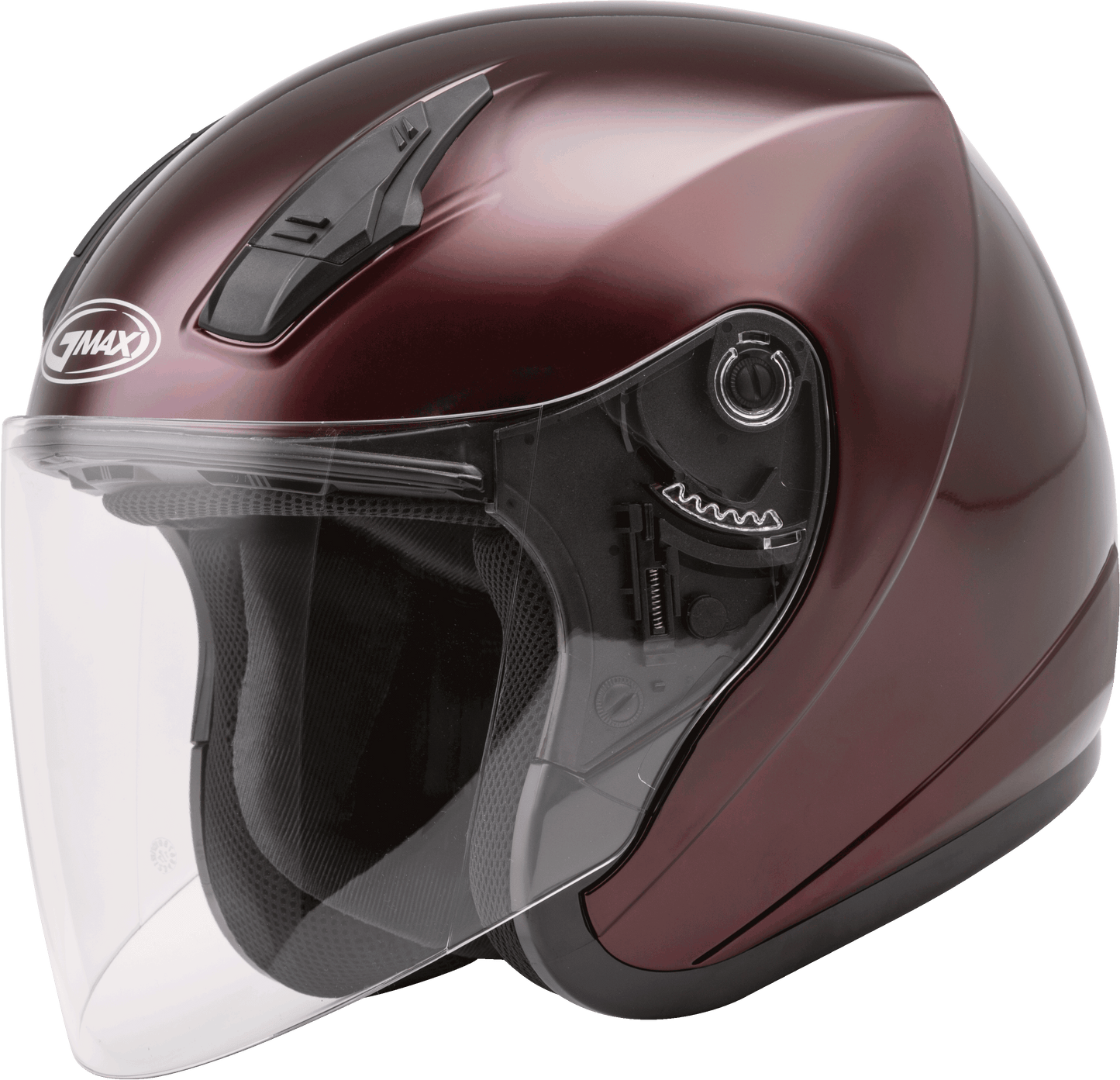 Gmax Of-17 Open-Face Helmet Wine Red Sm