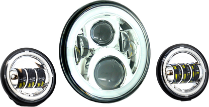 Letric Lighting Co 7" LED Headlight w/ Pass Lamps