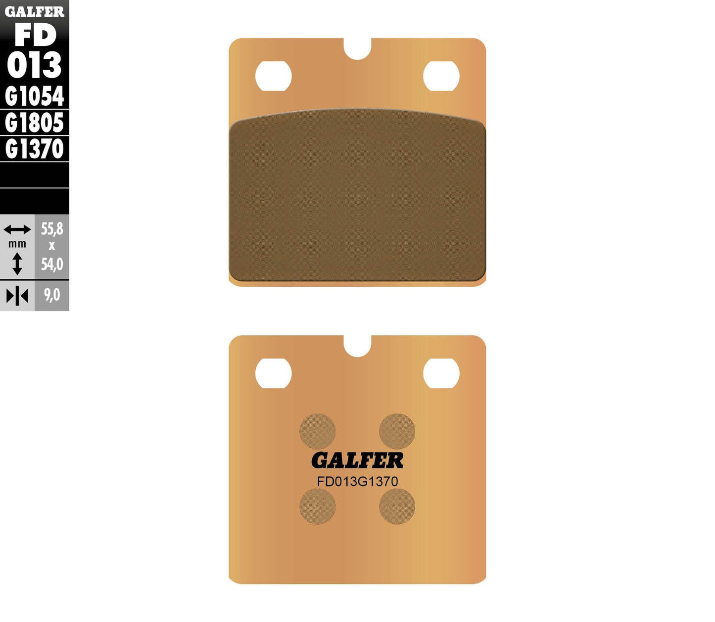 Galfer Brake Pads Sintered Fd013G1370