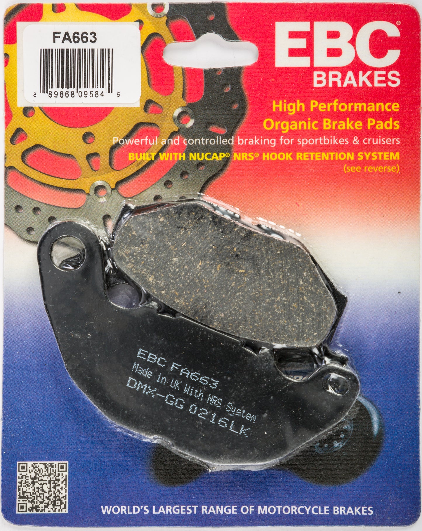 Ebc Brake Pads Fa663 Organic