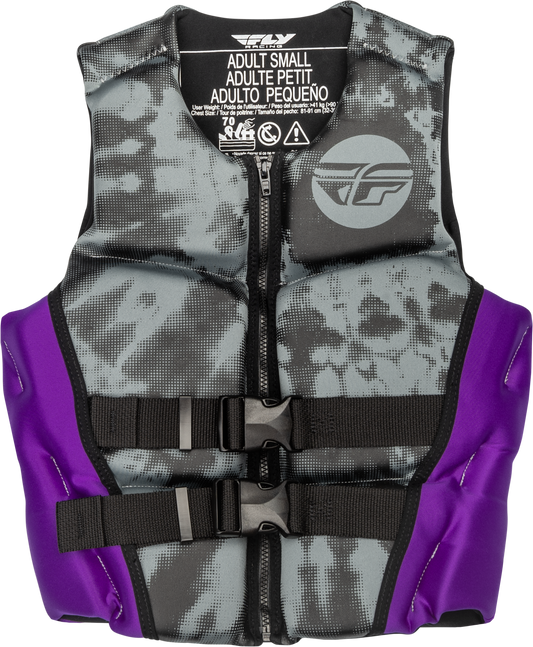 Fly Racing Wmn'S Neoprene Flotation Vest Purple/Grey/Black Lg