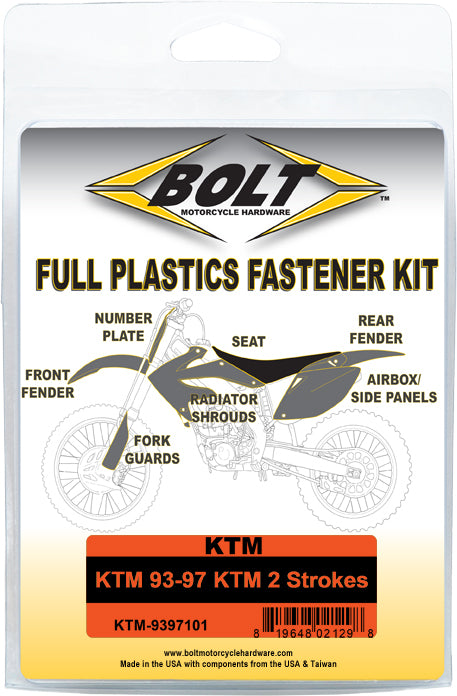 Bolt Full Plastic Fastener Ktm • #020-00713