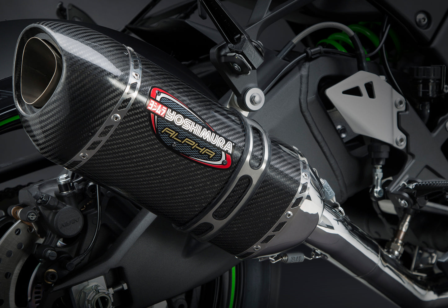 Yoshimura Exhaust Race Alpha-T 3Qtr Slip-On Ss-Cf-Cf