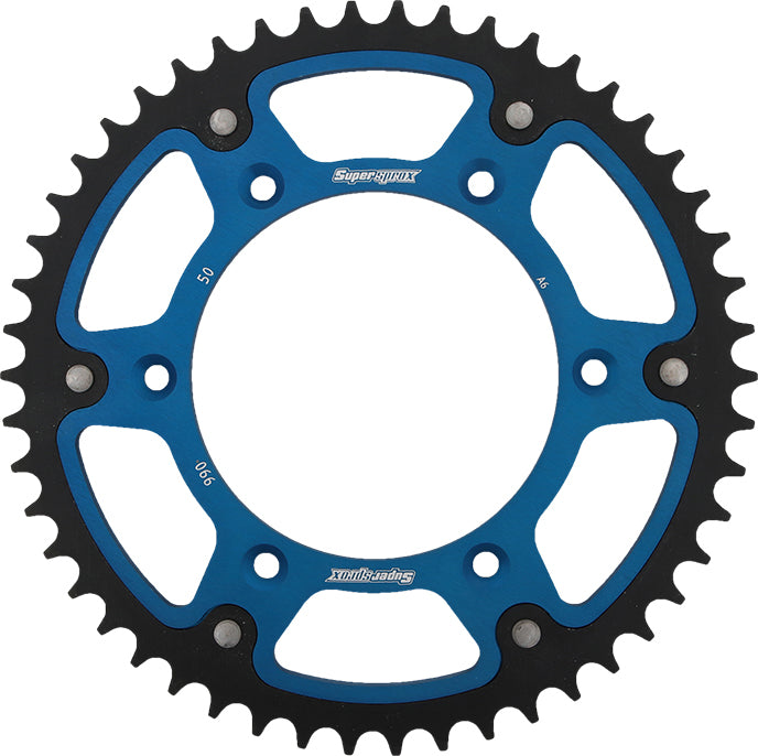 Supersprox Rear Stealth Sprocket Alu/Stl 50T-520 Blu Hus/Husq/Ktm