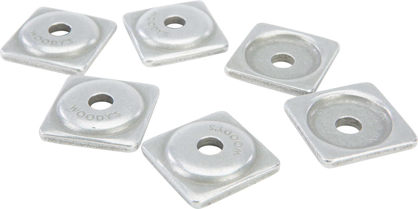 Woodys Digger Support Plate Square Alum. 6/Pk