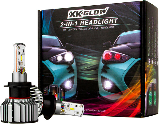 Xk Glow H4 LED RGB Bulb Kit