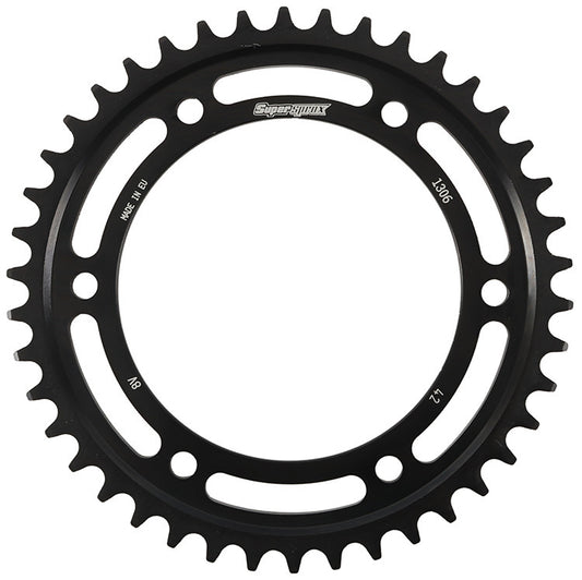 Supersprox Rear Edge Sprocket Steel 42T-530 Blk Hon • #109-130642