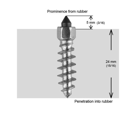 Igrip 25Mm Standard Screw Studs Qty 1000